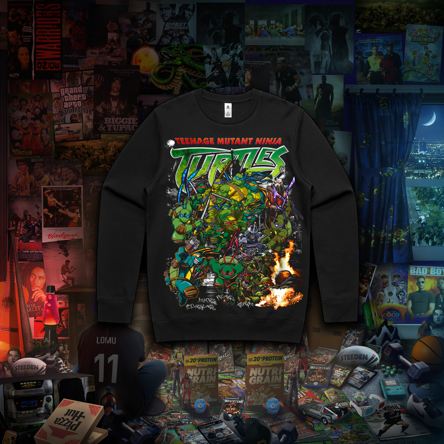 TMNT 2003 // NINJA TURTLES TEEZ, CREWNECKS & HOODIES