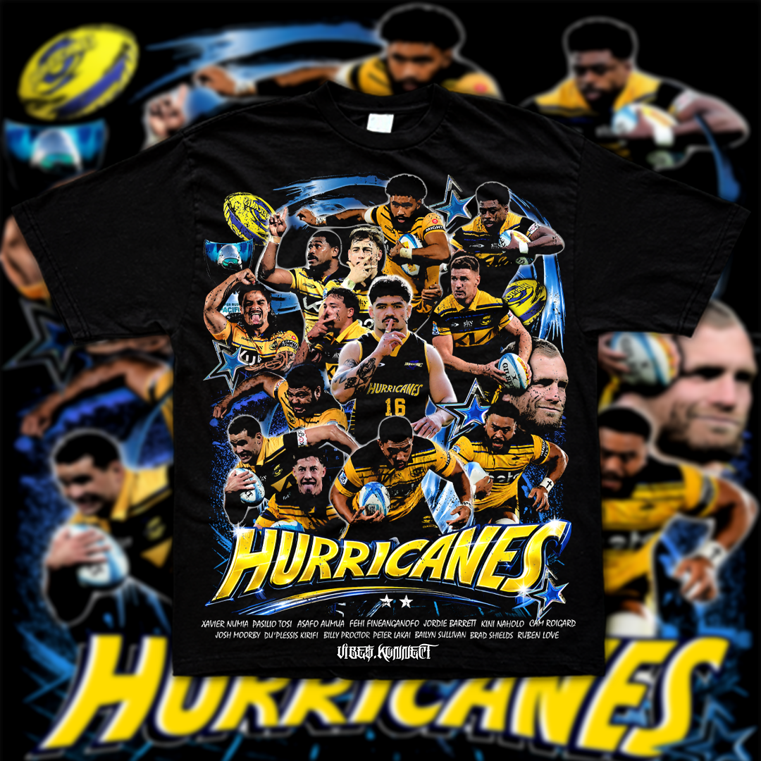 HURRICANES 2026 SUPER RUGBY CHAMPION TEEZ // RUGBY UNION GFX