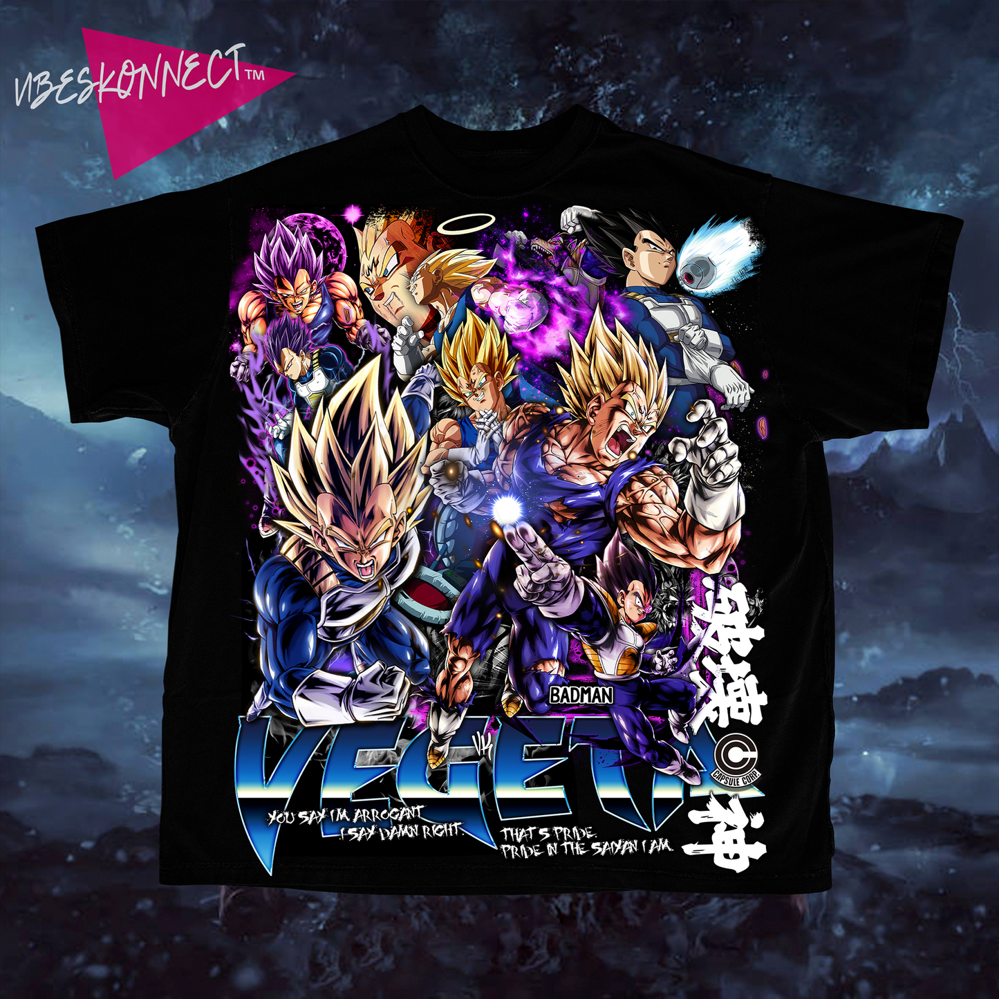 VEGETA ''SAIYAN PR1DE'' // DRAGON BALL Z TEEZ