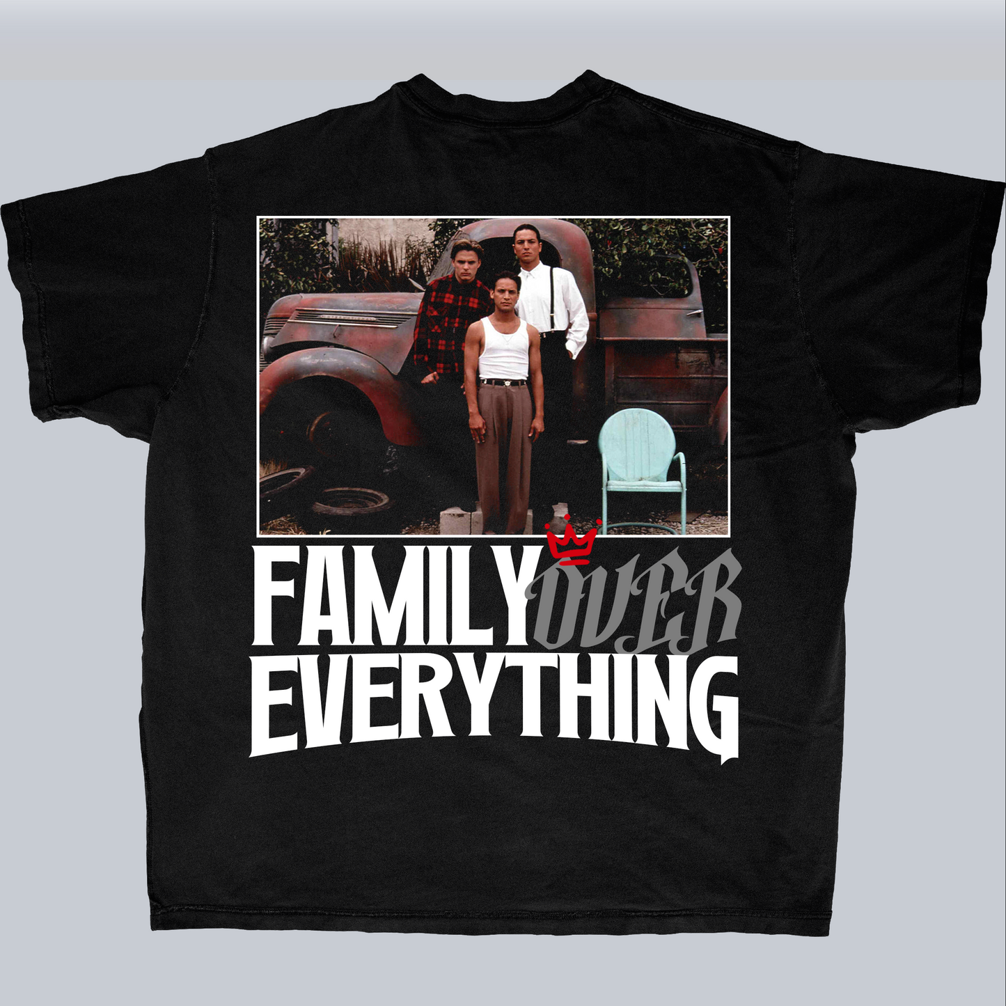 BLOOD IN BLOOD OUT ''FAMILY OVER EVERYTHING'' // MOVIE GFX TEEZ ☆ *BACKPRINT