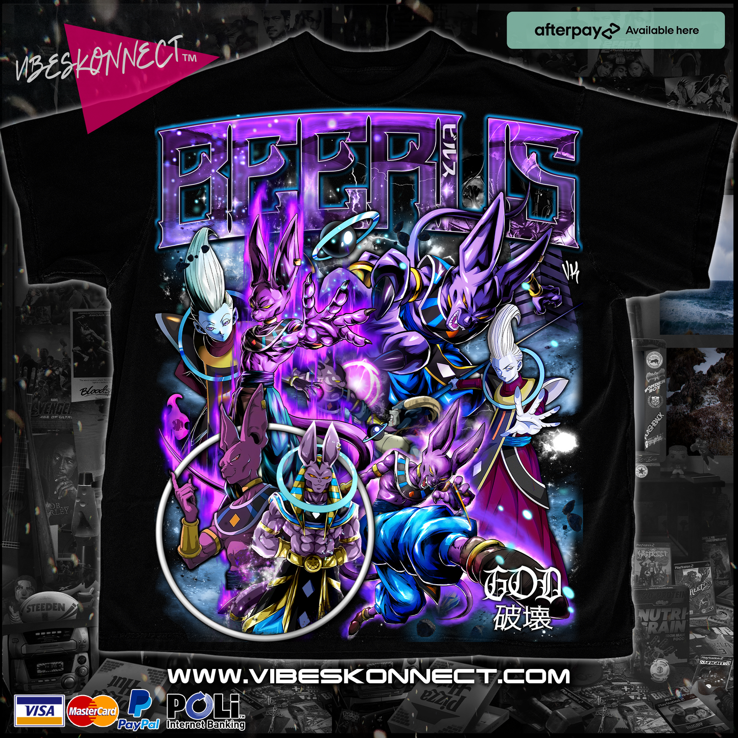BEERUS ''GOD OF DESTRUCTION'' // DRAGON BALL Z TEEZ