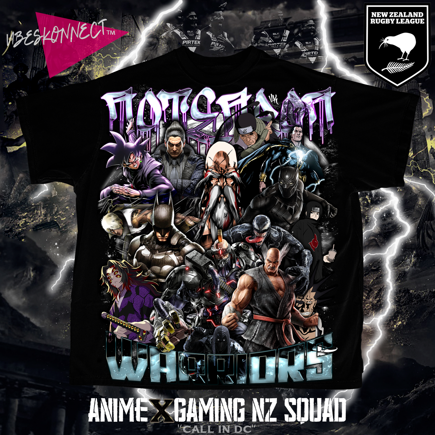 RUGBY LEAGUE AOTEAROA WARRIORS // 13 MAN SQUAD