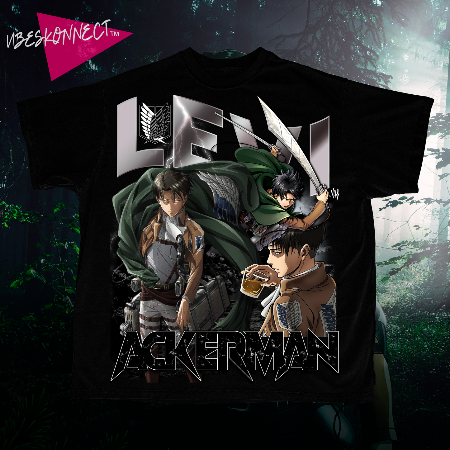 LEVI ACKERMAN // ATTACK ON TITAN TEEZ