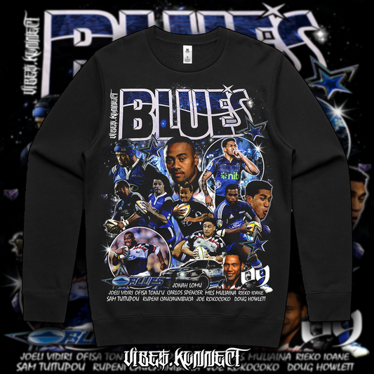 BLUES ''NESIAN ALLSTAR'' BACKLINE // RUGBY GFX TEEZ