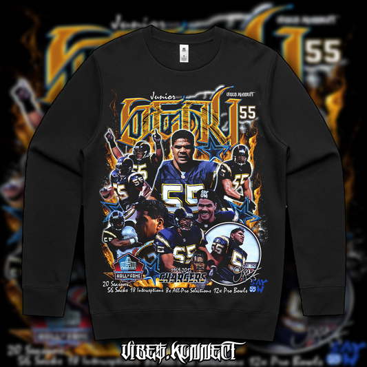 JUNIOR SEAU #55 🇦🇸🇼🇸// NFL GFX TEEZ
