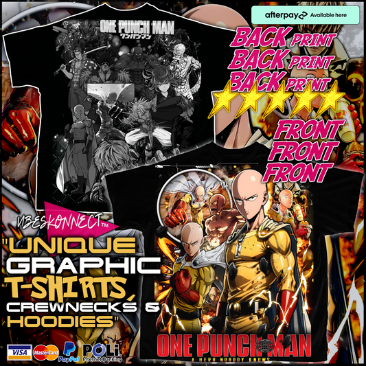 SAITAMA // ONE PUNCH MAN GFX TEEZ ☆GFX Print on Front & Back💥