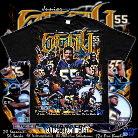 JUNIOR SEAU #55 🇦🇸🇼🇸// NFL GFX TEEZ